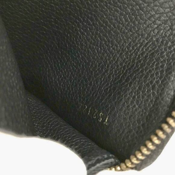 Authentic Louis Vuitton Monogram Empreinte Black Leather Zip Around Wallet - Picture 7 of 7
